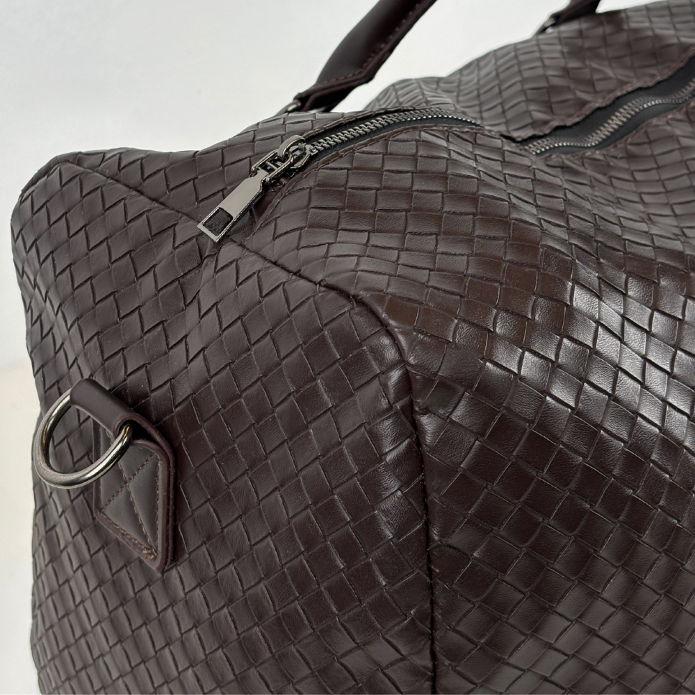 Zongoville Sac Café woven leather macro